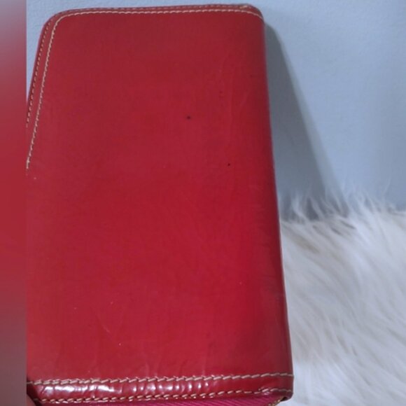 Prada patent leather zippy wallet pink/red EUC - Picture 6 of 10